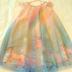 Girls unicorn dress